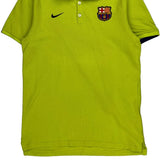 Fc Barcelona Nike Football Polo Shirt - Medium Yellow Cotton