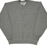 Made In USA 90S Blank Bvd Sweatshirt - XL Grey Cotton Blend