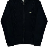 Lacoste Track Jacket - Medium Black Cotton