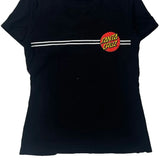 Skateboards Santa Cruz Graphic T-Shirt - Large Black Cotton
