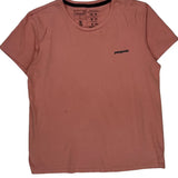 Save Our Home Planet Patagonia Graphic T-Shirt - Large Pink Cotton