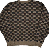 Geoffrey Beene Checked Sweater - Large Multicoloured Acrylic