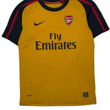 Arsenal Nike 2008-09 Away Football Shirt - XS Yellow Polyester