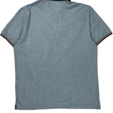 Tommy Hilfiger Striped Polo Shirt - Large Blue Cotton