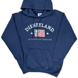 An American Tradition Disney Graphic Hoodie - Medium Blue Cotton
