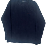 Polo By Ralph Lauren Sweater - Large Blue Cotton