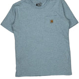Carhartt T-Shirt - Small Blue Cotton