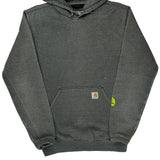 Loose Fit Carhartt Hoodie - Small Gray Cotton Blend