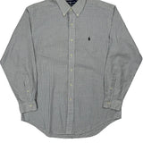 Yarmouth Ralph Lauren Checked Shirt - Medium Blue Cotton