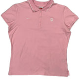 Nike Polo Shirt - Large Pink Cotton