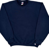 Russell Athletic Sweatshirt - Medium Navy Cotton