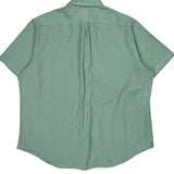 Ralph Lauren Striped Short Sleeve Shirt - 2XL Green Cotton