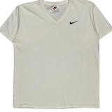 Nike T-Shirt - Large White Cotton