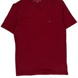 Tommy Hilfiger T-Shirt - Large Red Cotton
