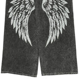 True Religion Graphic Jeans - 37W 24L Grey Cotton