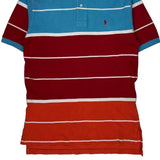 Polo By Ralph Lauren Striped Polo Shirt - Medium Multicoloured Cotton