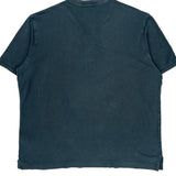 Polo By Ralph Lauren Faded Henley Polo Shirt - XL Blue Cotton