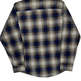 Dickies Checked Flannel Shirt - Large Brown Cotton Blend