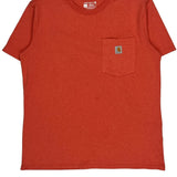 Carhartt T-Shirt - Large Red Cotton