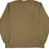 Carhartt Long Sleeve T-Shirt - XL Khaki Cotton