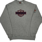 Motorcycles Harley Davidson Sweatshirt - Large Gray Cotton