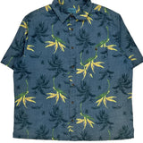 Croft & Barrow Floral Hawaiian Shirt - XL Blue Cotton