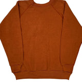 80S Texas Discus College Sweatshirt - XL Orange Cotton Blend