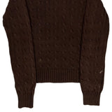 Ralph Lauren Sport Cable Knit Sweater - Medium Brown Cotton
