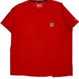 Carhartt T-Shirt - XL Red Cotton