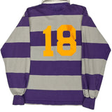 Ephrata Field Hockey Barbarian Striped Rugby Shirt - Small Gray Cotton