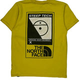 Steep Tech The North Face Graphic T-Shirt - Medium Yellow Cotton