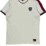 Tommy Hilfiger Contrast Stitch T-Shirt - 2XL White Cotton