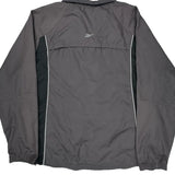 Reebok Windbreaker - Large Gray Polyester