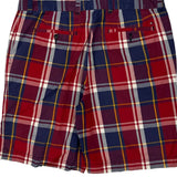 Tommy Hilfiger Checked Chino Shorts - 36W 9L Yellow Cotton