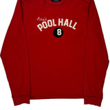 Abercrombie & Fitch Graphic Long Sleeve T-Shirt - Medium Red Cotton