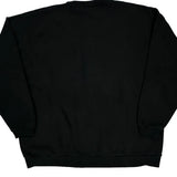 90S Blank Jerzees Sweatshirt - XL Black Cotton Blend