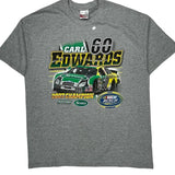 Carl Edwards 2007 Champion Chase Authentics Nascar T-Shirt - XL Gray Cotton Blend