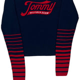 Tommy Hilfiger Denim Striped Sweater - Medium Navy Cotton