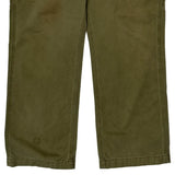 Relaxed Fit Carhartt Carpenter Trousers - 32W 30L Green Cotton