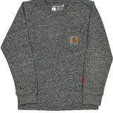Age 5 Carhartt Long Sleeve T-Shirt - XS Gray Cotton