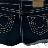True Religion Denim Shorts - 28W US 0 Dark Wash Denim