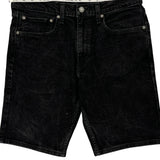 Levis Denim Shorts - 32W 10L Black Cotton