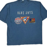 Blue Jays Waves Graphic T-Shirt - 2XL Blue Cotton