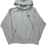 Reverse Weave Champion Hoodie - Large Grey Cotton