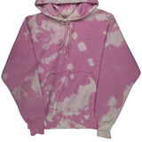 Reverse Weave Champion Tie-Dye Hoodie - Medium Pink Cotton Blend
