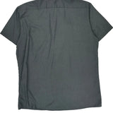 Dickies Short Sleeve Shirt - Large Gray Polyester Blend