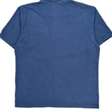 Carhartt Henley Shirt - Large Blue Cotton