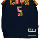 Cleveland Cavaliers Adidas #5 Jr Smith Jersey - Large Navy Polyester