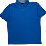 Tommy Hilfiger Polo Shirt - XL Blue Cotton