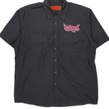 Bad Ass Mafia Red Kap Graphic Short Sleeve Shirt - XL Black Cotton Blend